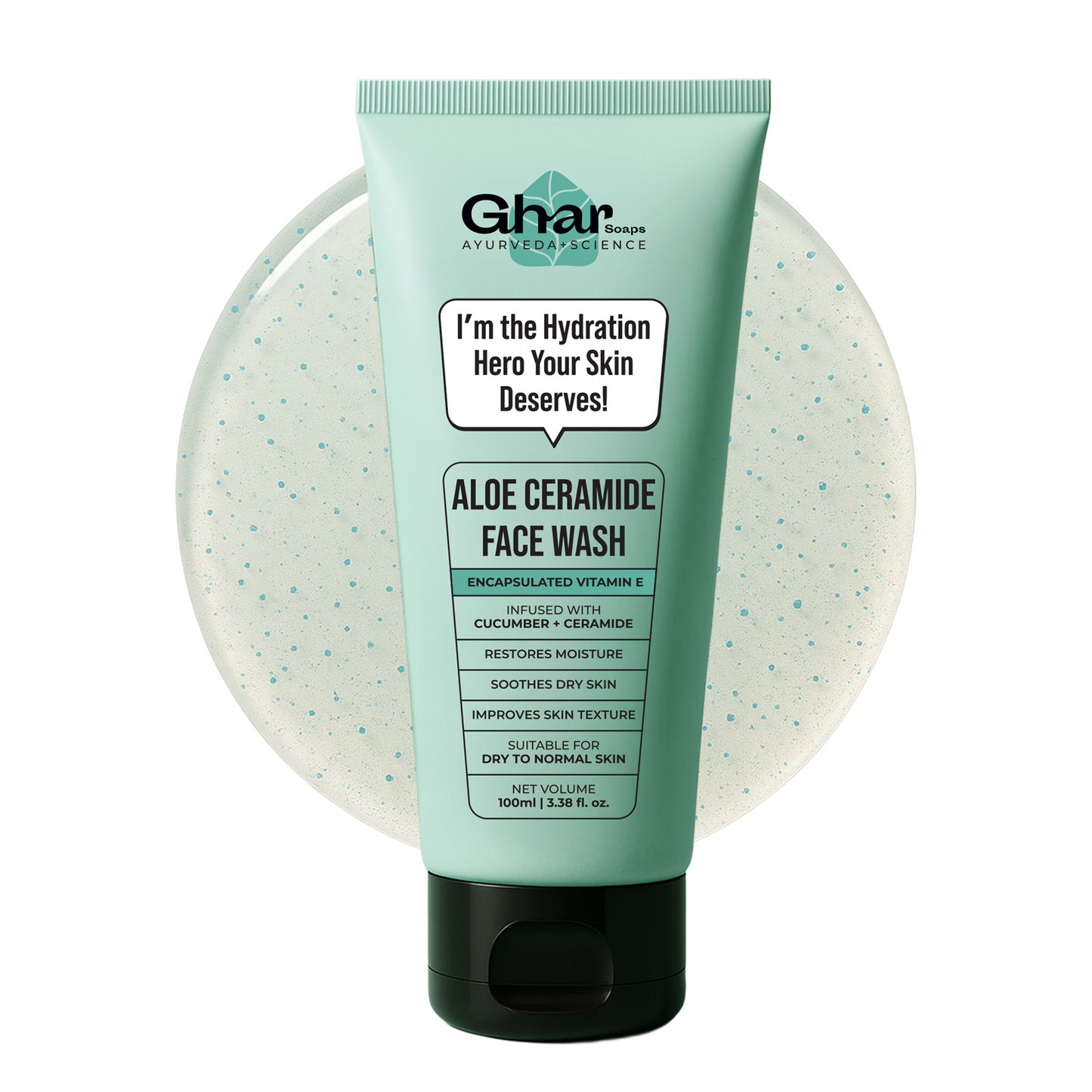 Aloe-Ceramide Face Wash For Dry to Normal Skin