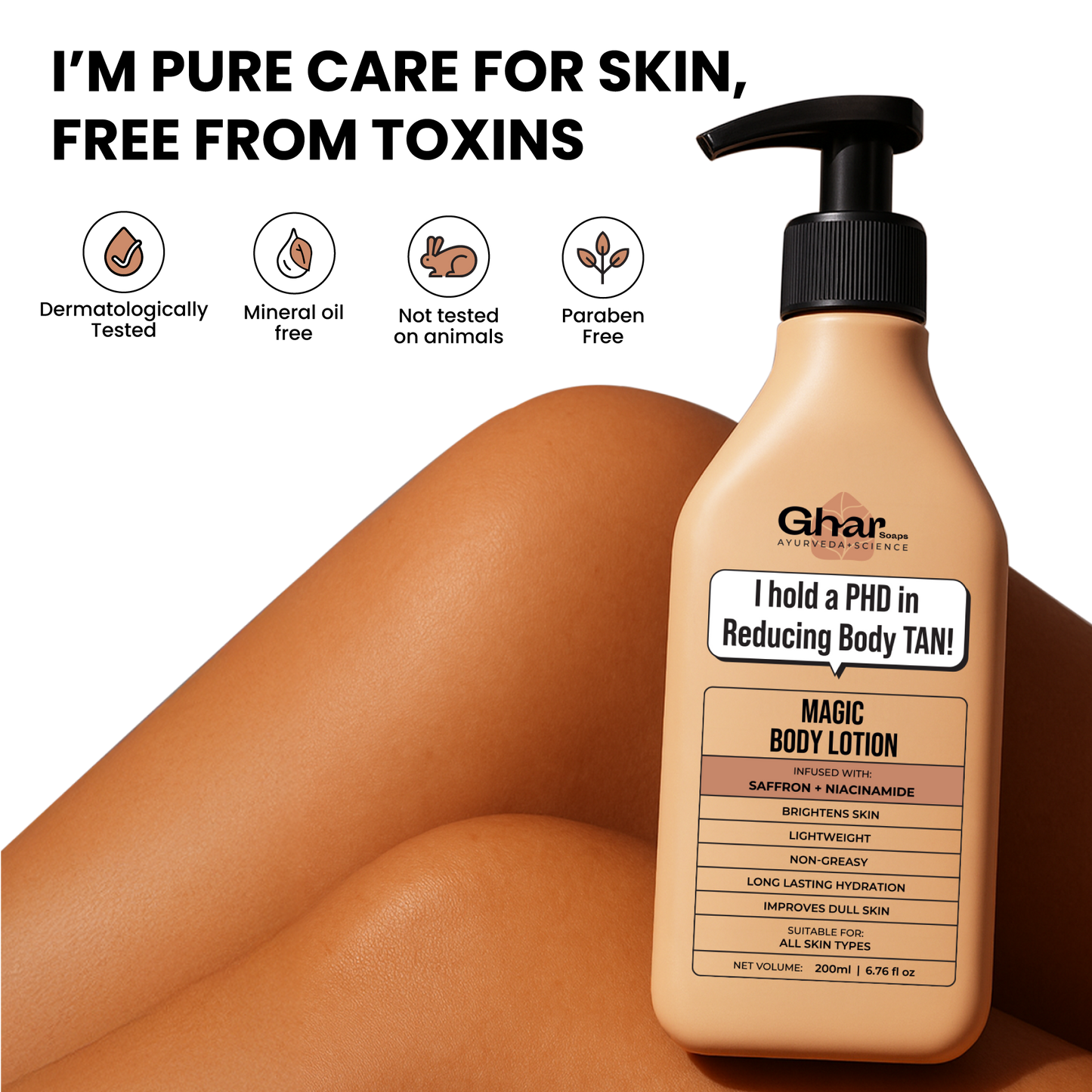 Magic Body Lotion with Saffron and Niacinamide