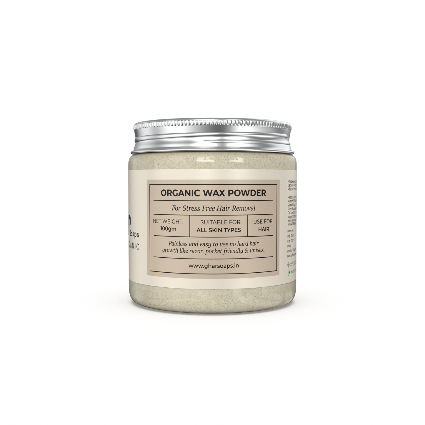 The Organic Hair Removal Wax Powder ( Unisex )